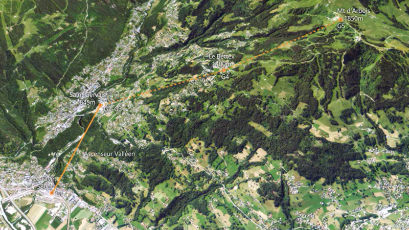 Map of mountains